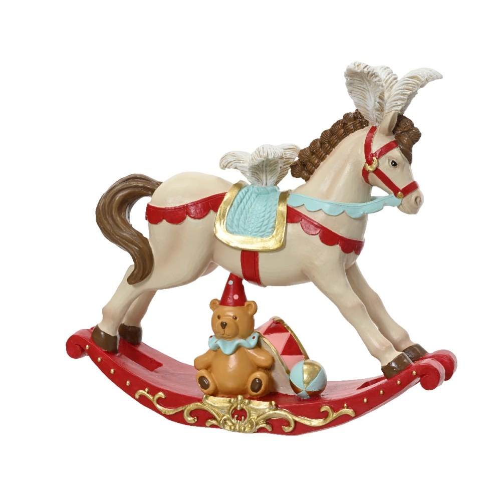 Hobbelpaard | polyresin | 18,5cm