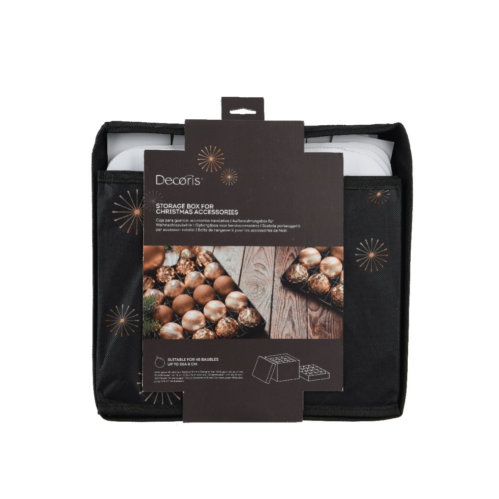 Opbergbox | polyester | bruin | 33,5cm