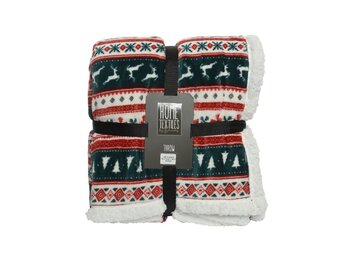 Kerstkleed rendier | groen/rood | 150cm