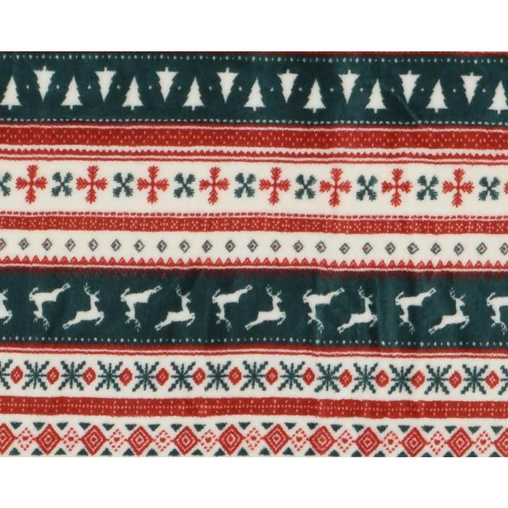 Kerstkleed rendier | groen/rood | 150cm