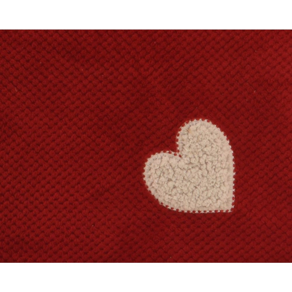 Kerstkleed hart | rood | 150cm