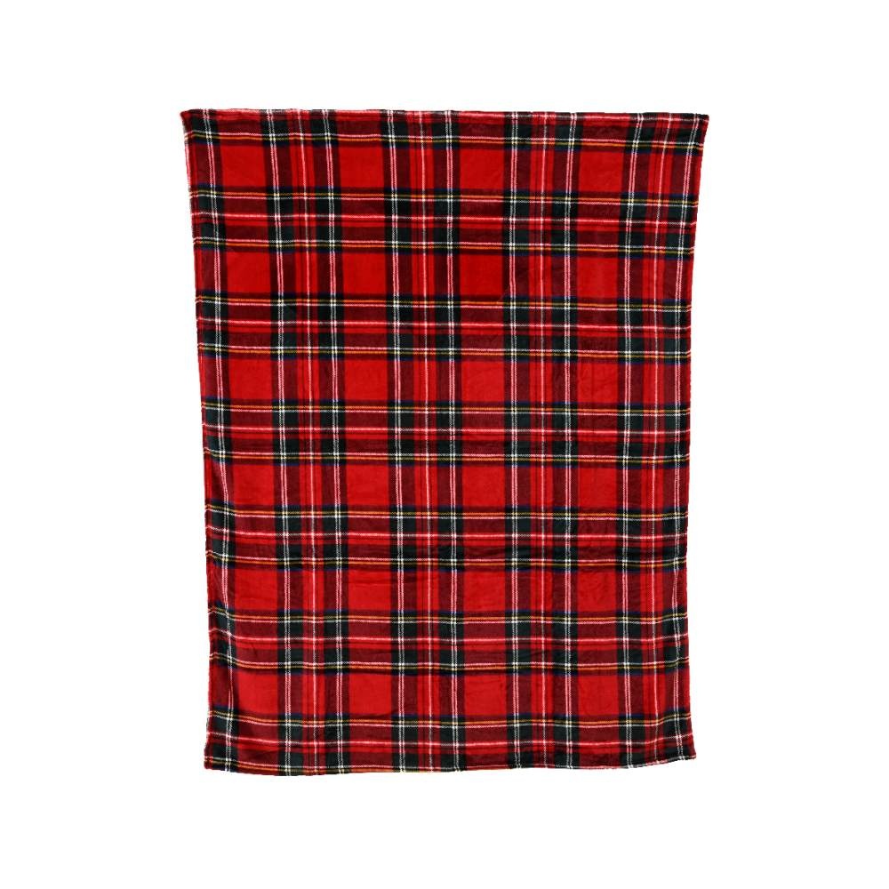 Kerstkleed geruit | rood | 200cm