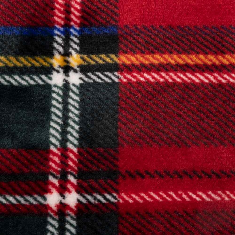 Kerstkleed geruit | rood | 200cm