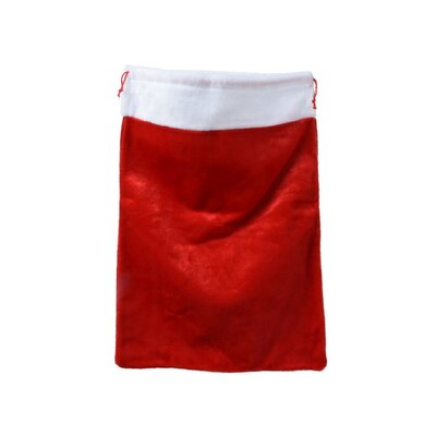 Kersttas | polyester | rood/wit | 70cm