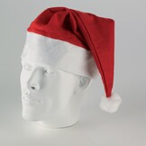 Kerstmuts rood/wit | 100% polyester | met zachte details