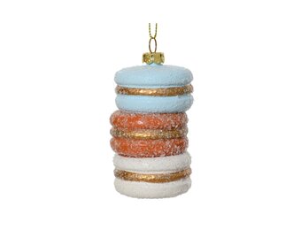 Kersthanger macarons | plastic | 8,3cm