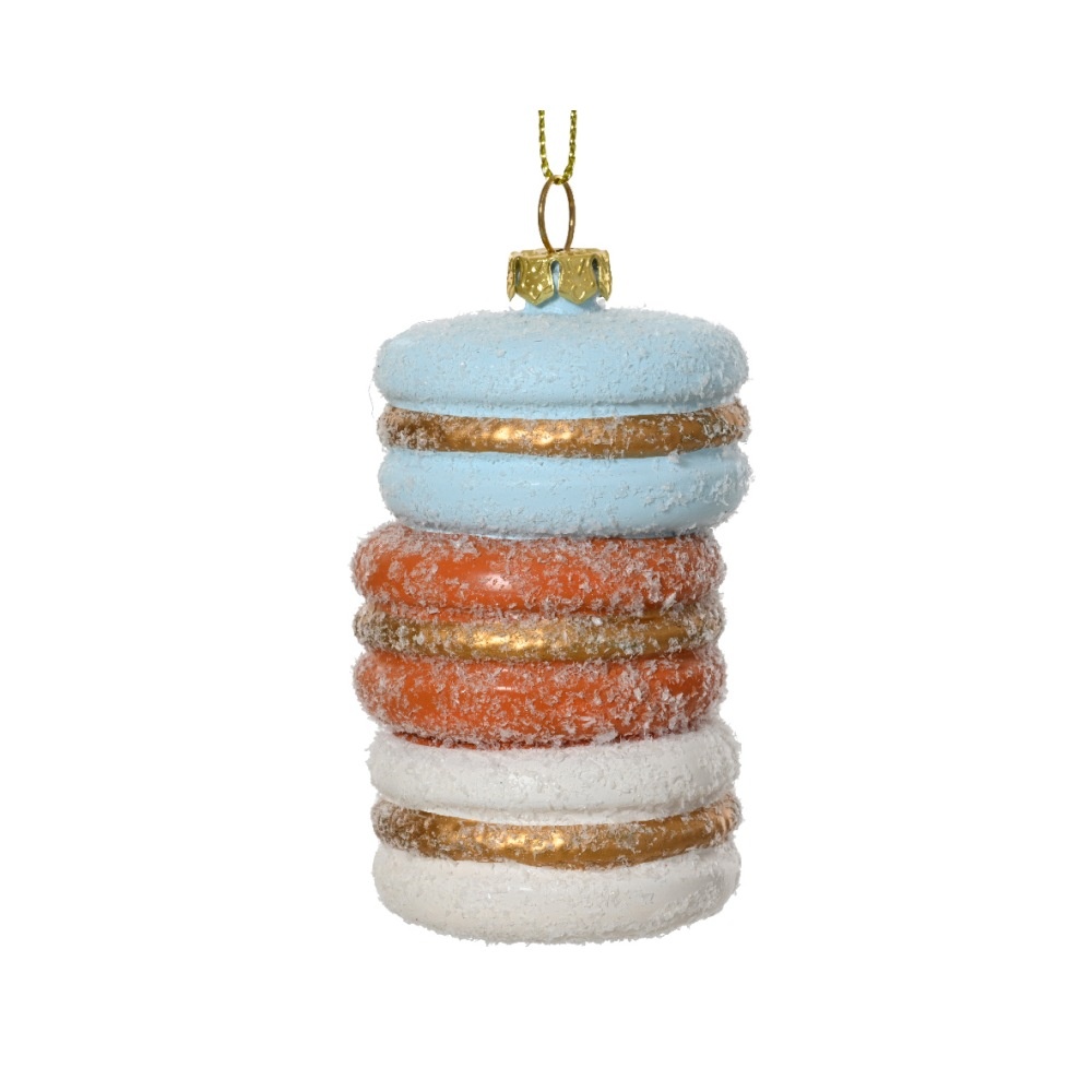 Kersthanger macarons | plastic | 8,3cm