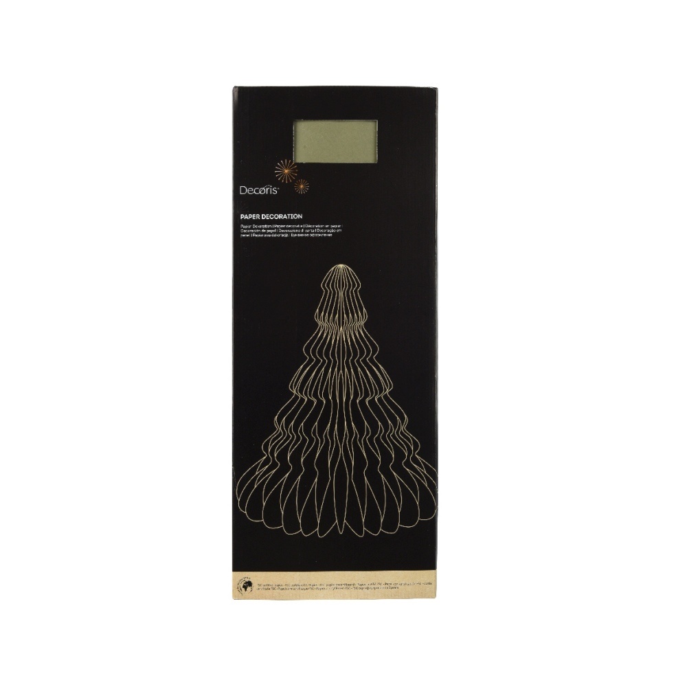 Papieren kerstboom | groen | 60cm