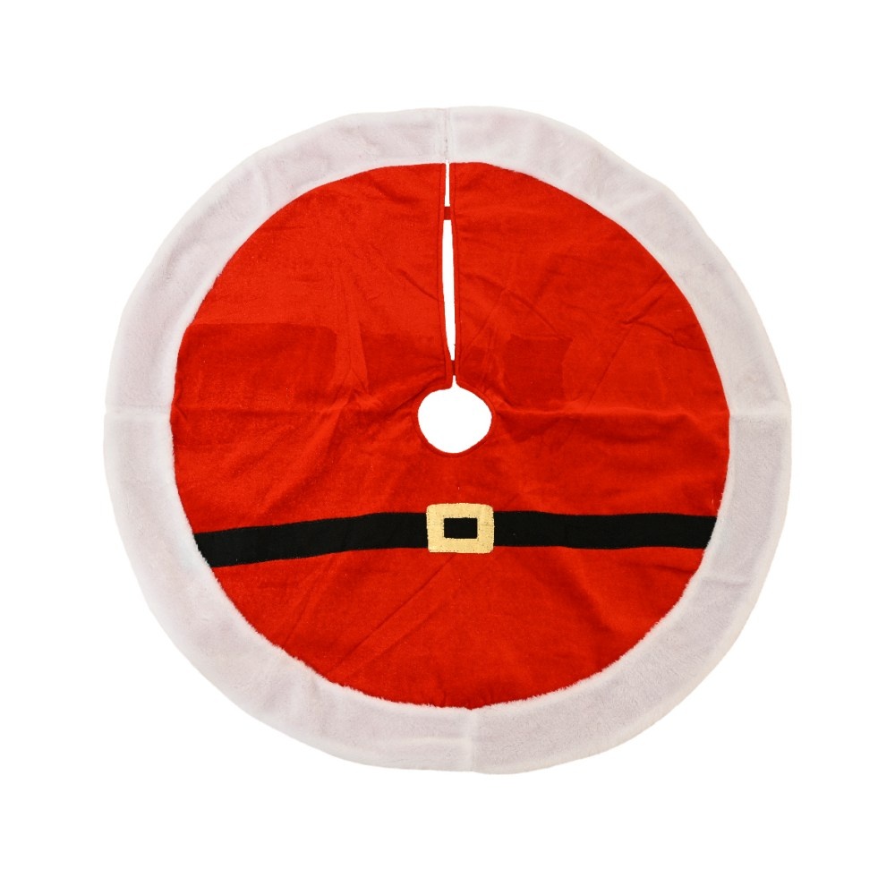 Boomrok kerstman | polyester | rood | 90cm