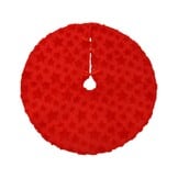Boomrok met sterren | polyester | rood 90cm