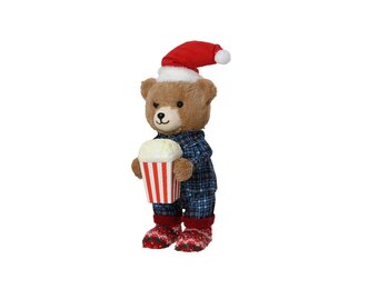 Beer met popcorn | polyester | 45cm
