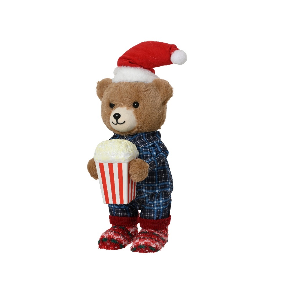 Beer met popcorn | polyester | 45cm