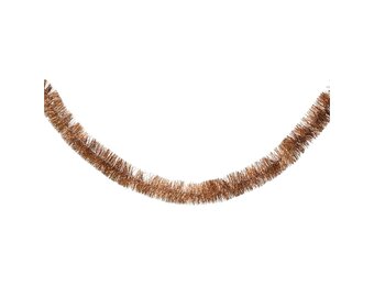 Kerstslinger lametta | espresso | 270cm