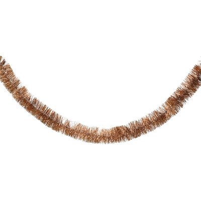 Kerstslinger lametta | espresso | 270cm