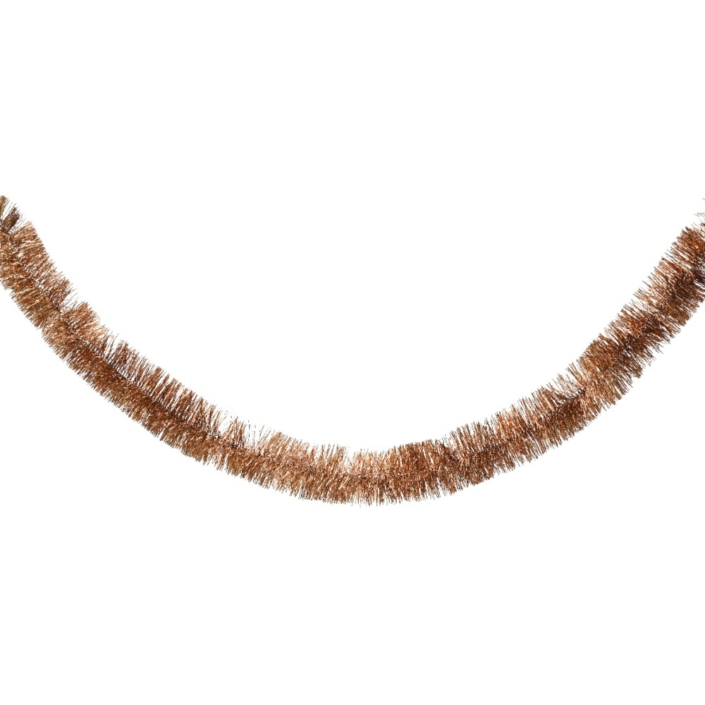 Kerstslinger lametta | espresso | 270cm