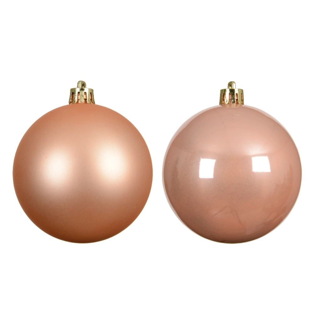 Kerstballen mixbox 16-delig | glanzend/matte | plastic | parel | 4cm
