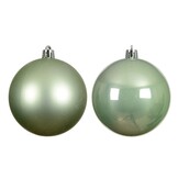 Kerstballen mixbox 16-delig | glanzend/matte | plastic | lichtgroen | 4cm