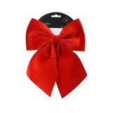 Kerststrik | polyester | rood | 24cm