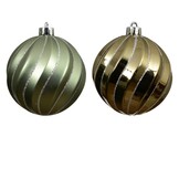 Kerstballen mixbox 6-delig | ornamenten | plastic | rozemarijn | 8cm