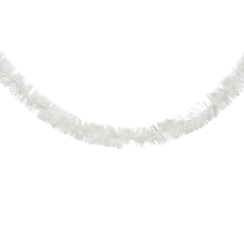 Kerstslinger lametta | winterwit | 270cm