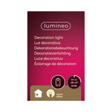 Kerstman op rendier | met LED verlichting | polyresin | bruin | 33,5cm