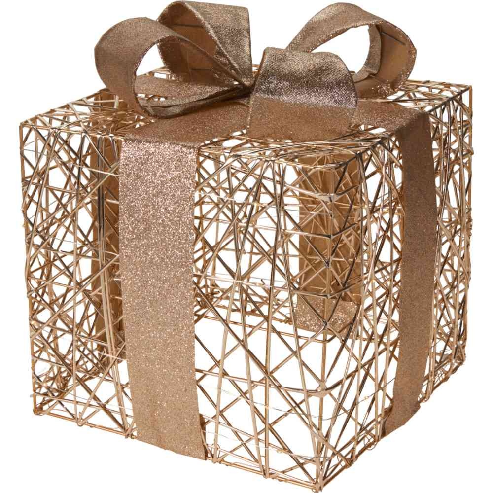 Cadeauset met verlichting | goud/warm wit