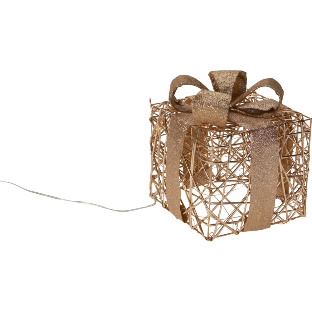 Cadeauset met verlichting | goud/warm wit