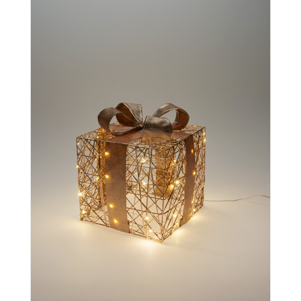 Cadeauset met verlichting | goud/warm wit