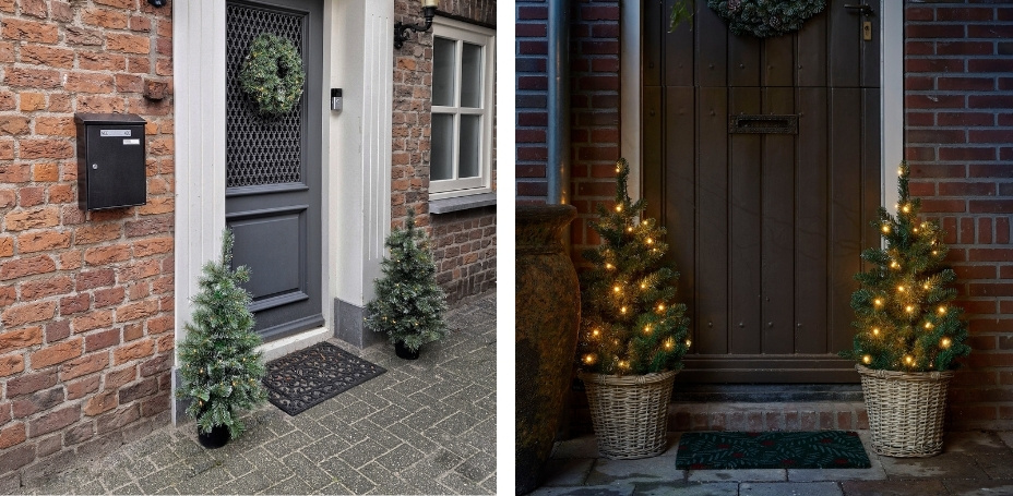 Kleine kunstkerstbomen