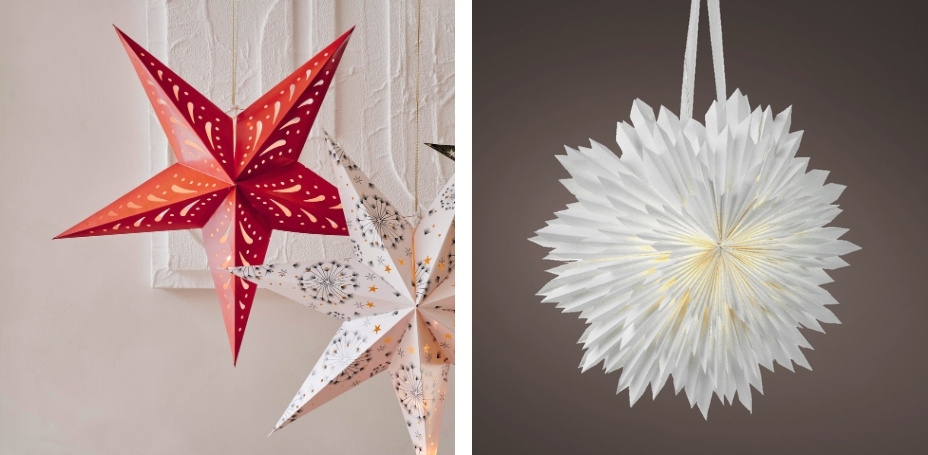 Kerststerren papier
