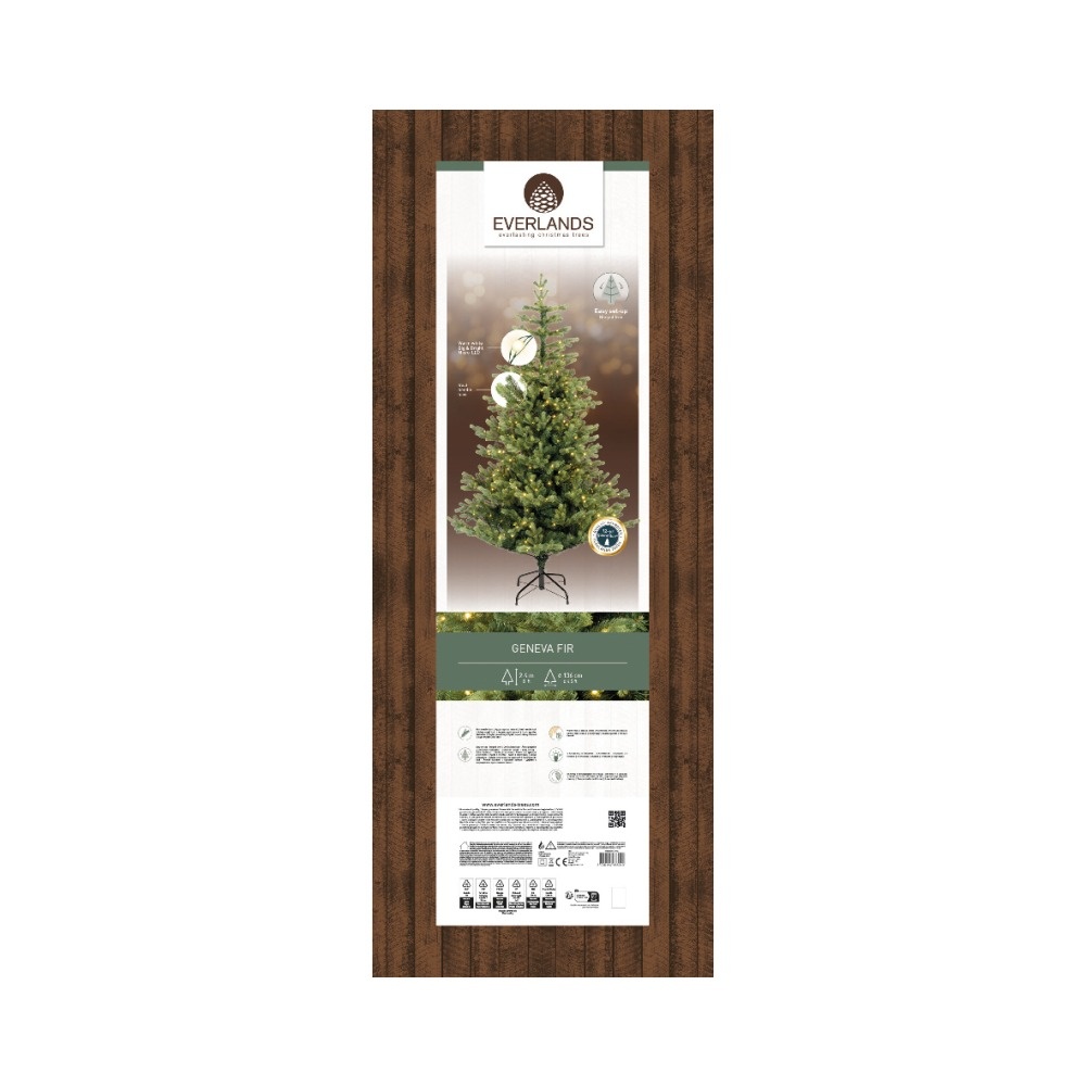 Geneva Fir kunstkerstboom 240xø136cm | groen | 660 LED lampjes