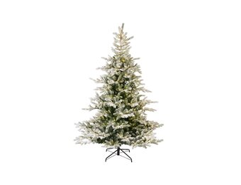 Grandis Fir Snowy kunstkerstboom 180ø132cm | wit/met sneeuw met 400 LED lampjes