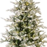 Grandis Fir Snowy kunstkerstboom 180ø132cm | wit/met sneeuw met 400 LED lampjes