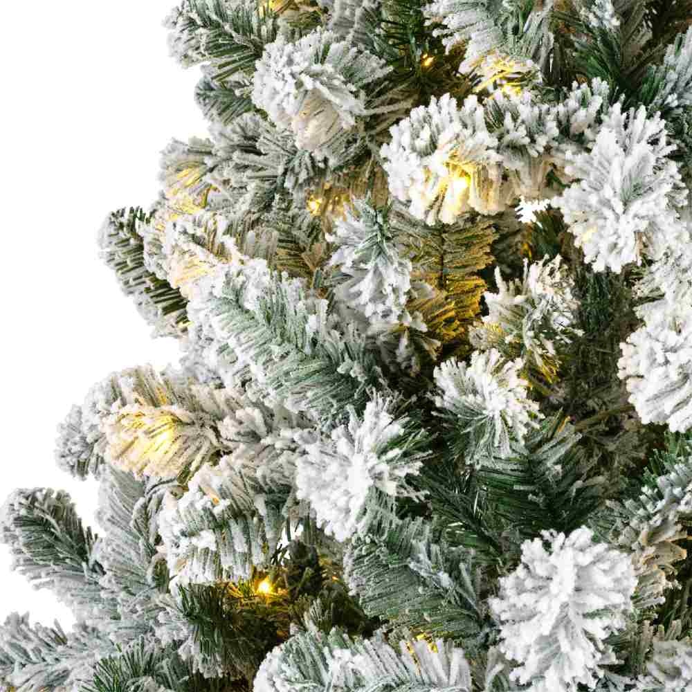 Imperial Pine kunstkerstboom 240xø147cm | wit/met sneeuw met 460 LED lampjes