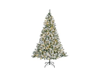 Imperial Pine kunstkerstboom 240xø147cm | wit/met sneeuw met 460 LED lampjes