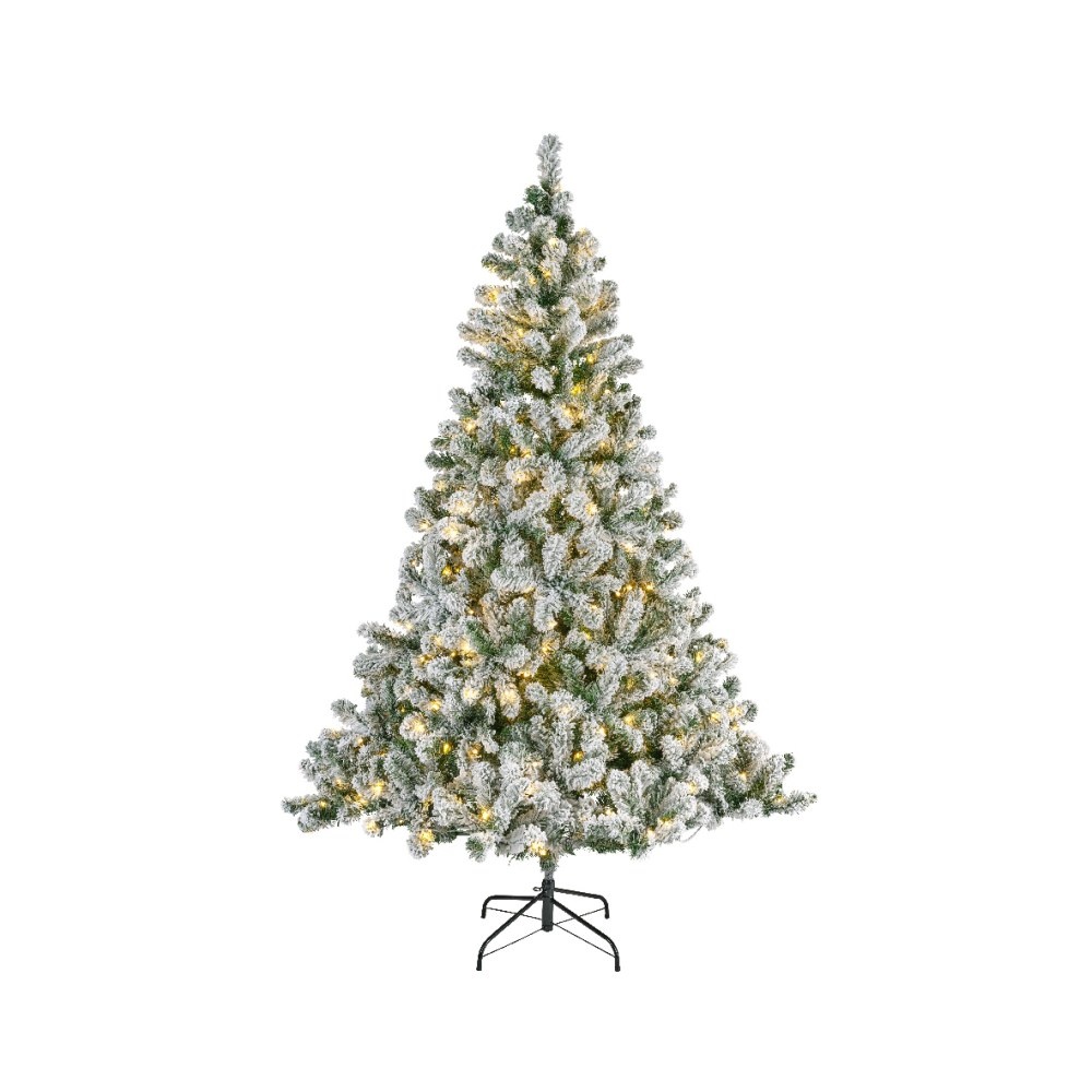 Imperial Pine kunstkerstboom 240xø147cm | wit/met sneeuw met 460 LED lampjes