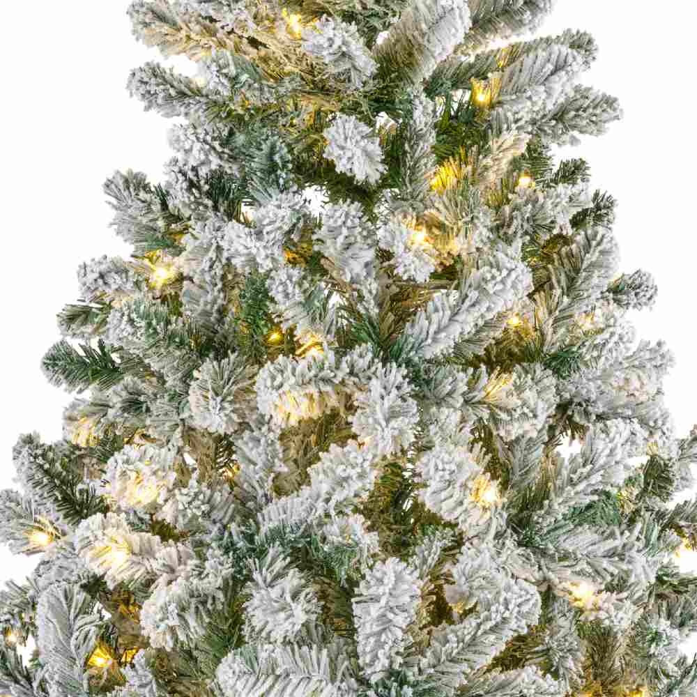 Imperial Pine kunstkerstboom 240xø147cm | wit/met sneeuw met 460 LED lampjes
