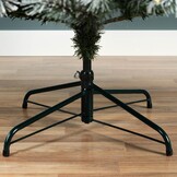 Canada Spruce kunstkerstboom 180xø117cm | groen met bevroren details | 320 LED lampjes