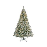 Canada Spruce kunstkerstboom 240xø150cm | groen met bevroren details | 520 LED lampjes