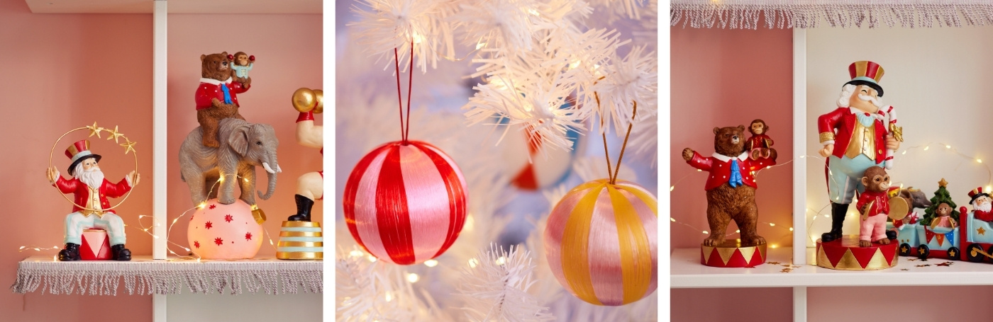 Kersttrend Sweet Circus decoraties inspiratie