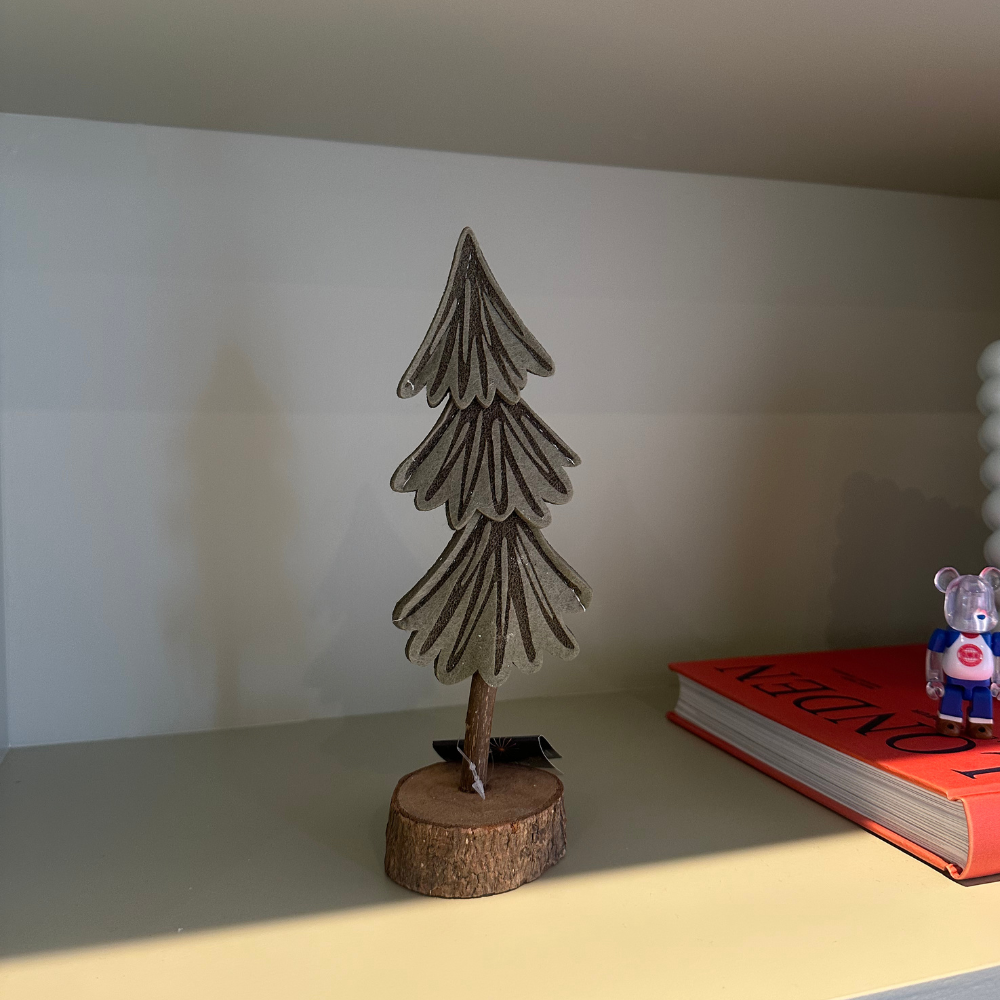 Mini kerstboom decoratief | dennengroen | vilt | 5,5cm