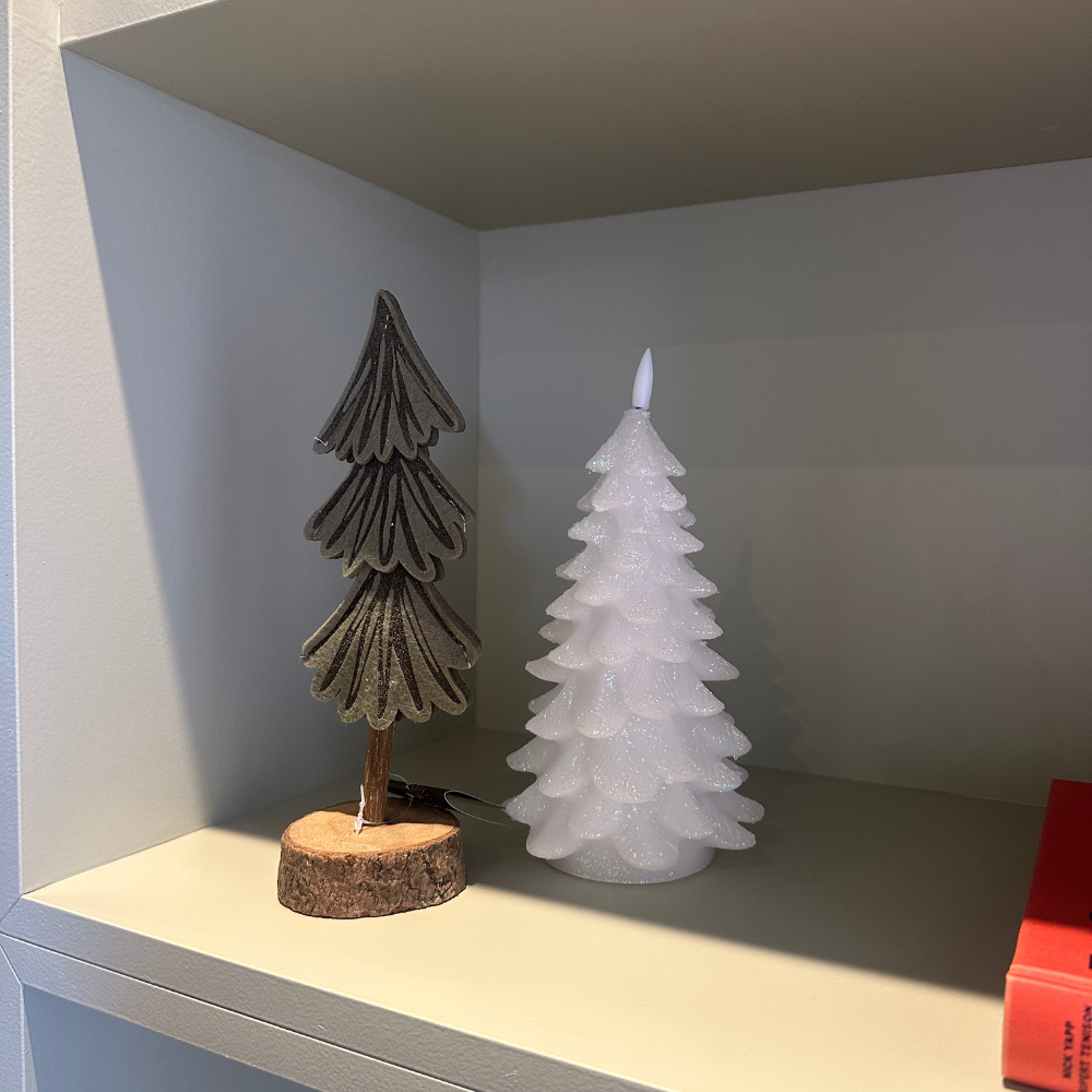 Mini kerstboom decoratief | dennengroen | vilt | 6,5cm