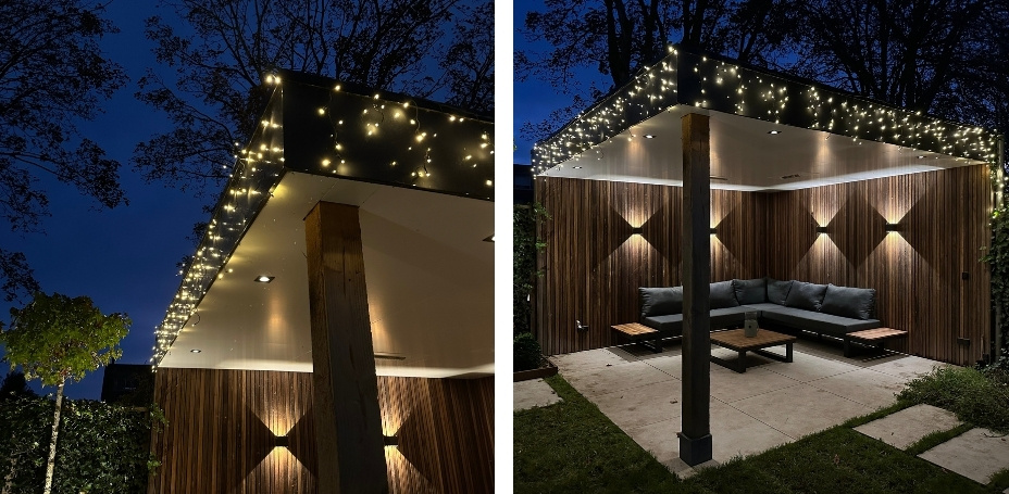 Kerstverlichting voor buiten verlichting ophangen