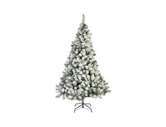 Imperial Pine kunstkerstboom 210xø137cm | wit/met sneeuw