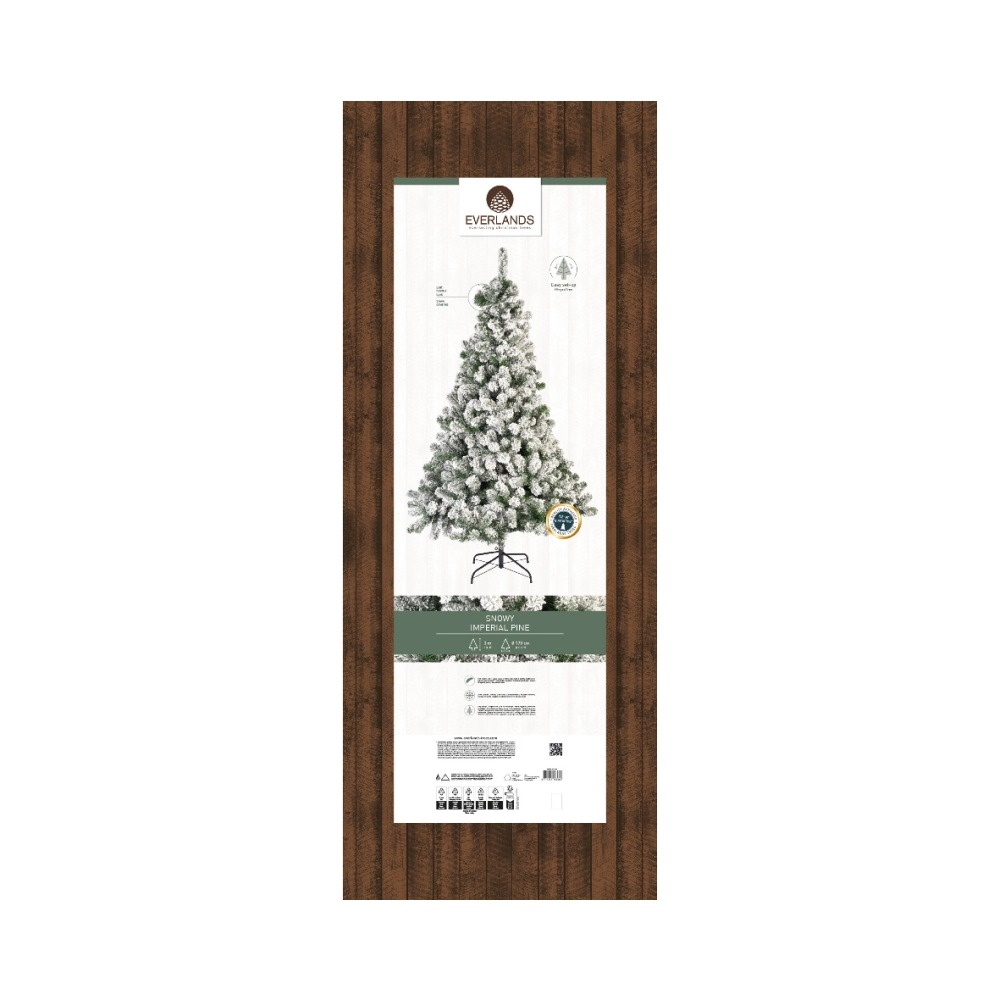 Imperial Pine kunstkerstboom 300xø178cm | wit/met sneeuw