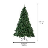 Canada kunstkerstboom 240xø150cm | groen