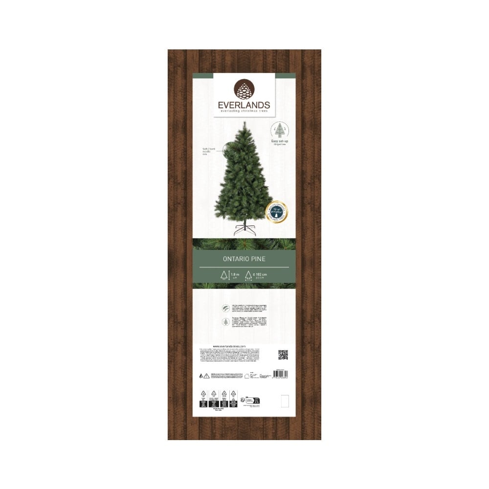 Ontario Pine kunstkerstboom 180xø102cm | groen