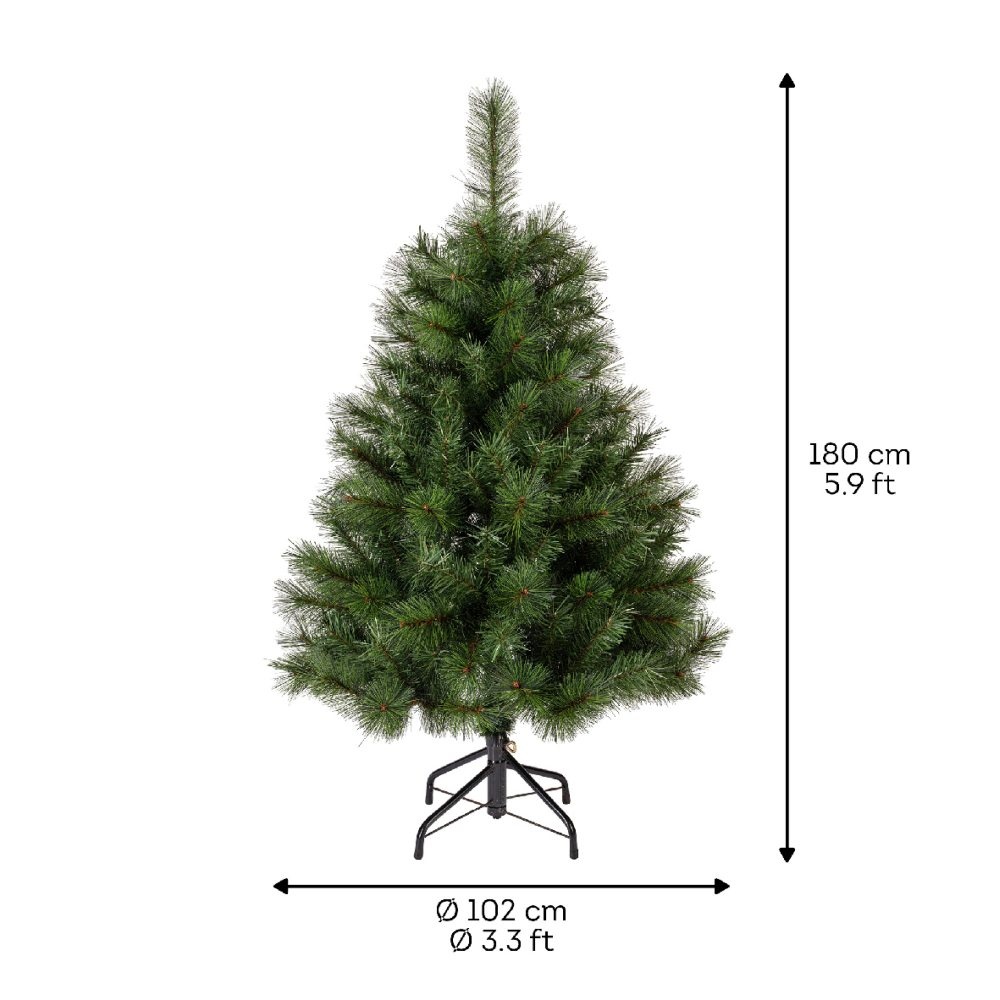 Ontario Pine kunstkerstboom 180xø102cm | groen