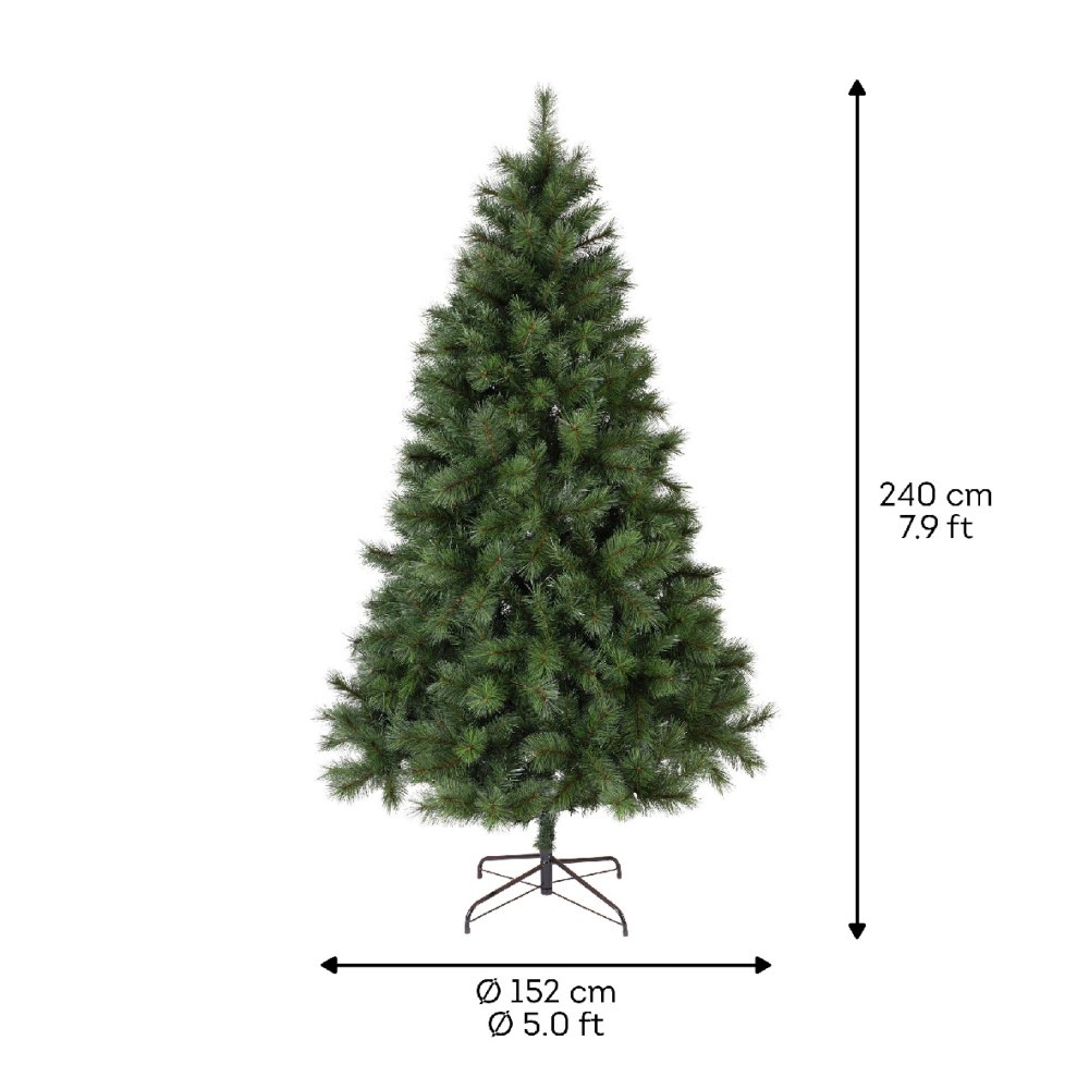 Ontario Pine kunstkerstboom 240xø152cm | groen