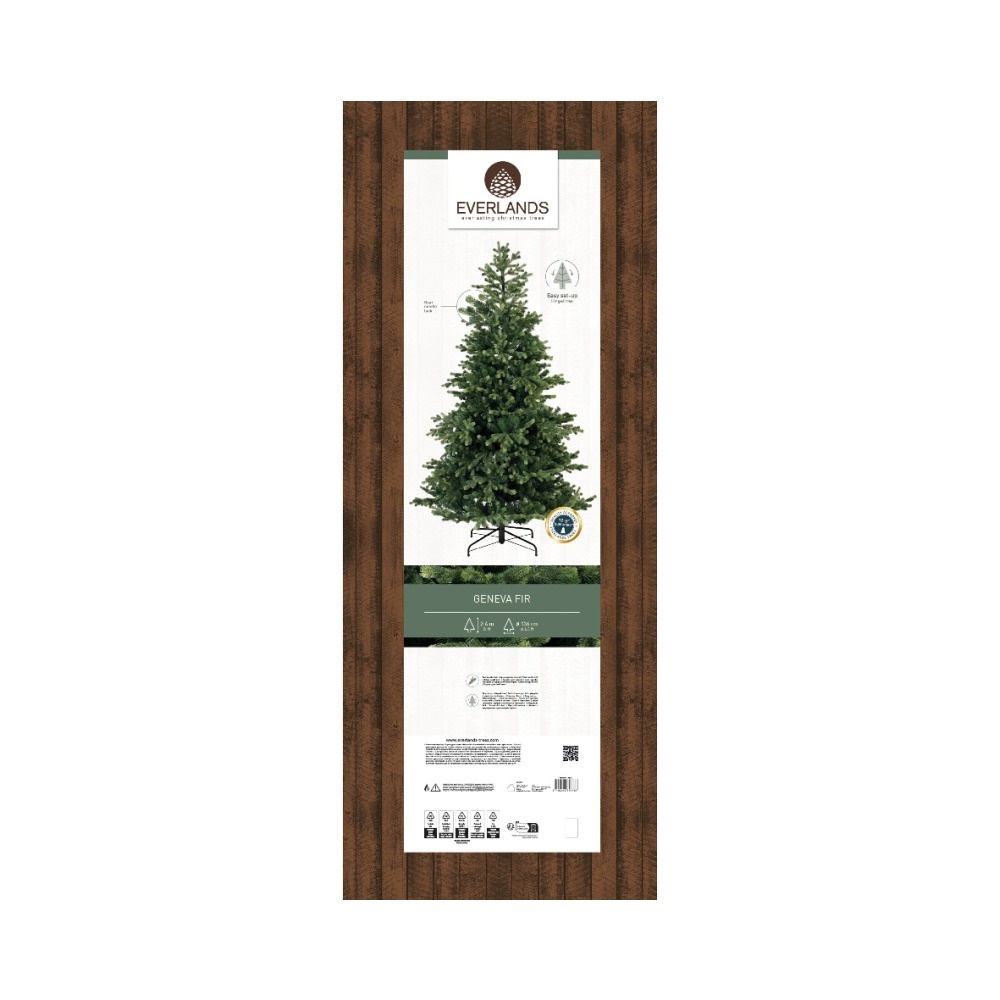 Geneva Fir kunstkerstboom 240xø136cm | groen